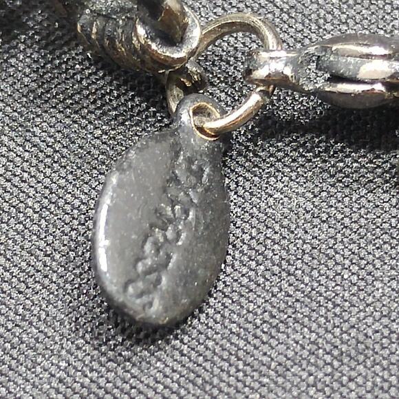 Vintage Express Clear Glass 3 Strand Necklace, Black Seed Bead Accents, 19 Inch - Picture 5 of 6